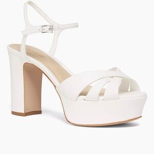 Schutz Keefa Platform Heels in White Size 10. Brand new never worn before.